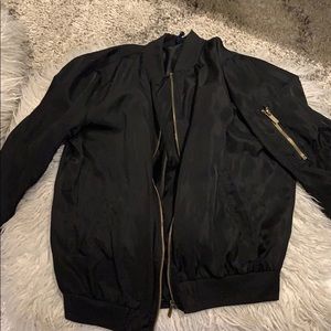 Black Bomber Jacket From Boutique
